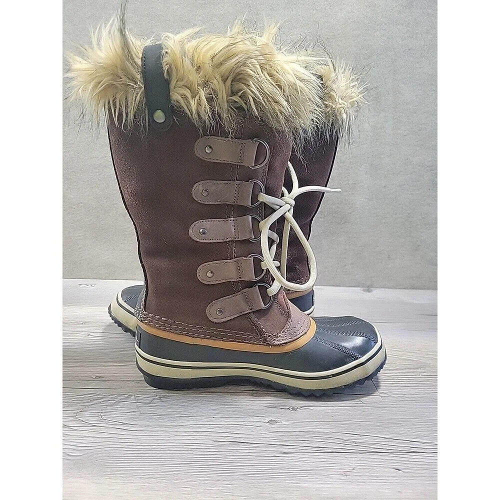 Sorel Joan of Arctic Waterproof Boots NL1540-256 Women's‎ Size 6 Brown Leather